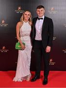 28 October 2022; Robbie O’Flynn of Cork and Niamh Moloney on arrival at the PwC All-Stars Awards 2022 at the Convention Centre in Dublin. Photo by Brendan Moran/Sportsfile
