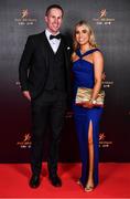 28 October 2022; Eoin Cleary of Clare and Collette Keniry on arrival at the PwC All-Stars Awards 2022 at the Convention Centre in Dublin. Photo by Sam Barnes/Sportsfile