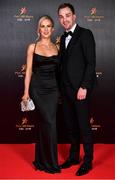 28 October 2022; Jack McCarron of Monaghan and Gráinne Quinlivan on arrival at the PwC All-Stars Awards 2022 at the Convention Centre in Dublin. Photo by Sam Barnes/Sportsfile