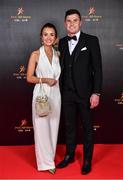 28 October 2022; Paul Flanagan of Clare and Sarah Moloney on arrival at the PwC All-Stars Awards 2022 at the Convention Centre in Dublin. Photo by Sam Barnes/Sportsfile