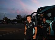 28 October 2022; John McKee of Leinster arrives before the United Rugby Championship match between Scarlets and Leinster at Parc Y Scarlets in Llanelli, Wales. Photo by Harry Murphy/Sportsfile