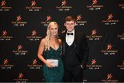 28 October 2022; Gavin White of Kerry and Tara Caseyon arrival at the PwC All-Stars Awards 2022 at the Convention Centre in Dublin. Photo by David Fitzgerald/Sportsfile