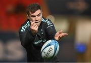 28 October 2022; Luke McGrath of Leinster warms up before the United Rugby Championship match between Scarlets and Leinster at Parc Y Scarlets in Llanelli, Wales. Photo by Harry Murphy/Sportsfile