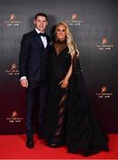 28 October 2022; TJ Reid of Kilkenny and Niamh de Brún Reid on arrival at the PwC All-Stars Awards 2022 at the Convention Centre in Dublin. Photo by Sam Barnes/Sportsfile