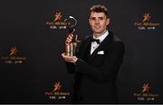 28 October 2022; Kilkenny hurler Huw Lawlor with his PwC All-Star award at the PwC All-Stars Awards 2022 at the Convention Centre in Dublin.  Photo by Sam Barnes/Sportsfile