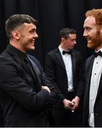 28 October 2022; David Clifford of Kerry, left, and Conor Glass of Derry at the PwC All-Stars Awards 2022 at the Convention Centre in Dublin. Photo by David Fitzgerald/Sportsfile