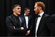 28 October 2022; David Clifford of Kerry, left, and Conor Glass of Derry at the PwC All-Stars Awards 2022 at the Convention Centre in Dublin. Photo by David Fitzgerald/Sportsfile