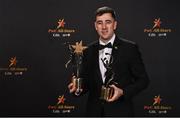 28 October 2022; Limerick hurler Diarmaid Byrnes with his PwC All-Star awards at the PwC All-Stars Awards 2022 at the Convention Centre in Dublin.  Photo by Sam Barnes/Sportsfile