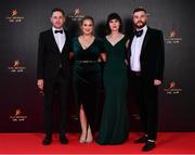 28 October 2022; Croke Park staff, from left, David O'Brien, Niamh Gately, Fiona O'Reilly, and Tye Addison on arrival at the PwC All-Stars Awards 2022 at the Convention Centre in Dublin. Photo by Sam Barnes/Sportsfile