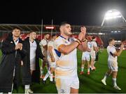 28 October 2022; Vakhtang Abdaladze of Leinster after his side's victory in the United Rugby Championship match between Scarlets and Leinster at Parc Y Scarlets in Llanelli, Wales. Photo by Harry Murphy/Sportsfile