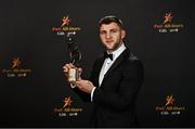 28 October 2022; Damien Comer of Galway with his PwC All Star award at the PwC All-Stars Awards 2022 at the Convention Centre in Dublin. Photo by Sam Barnes/Sportsfile