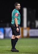28 October 2022; Referee Adriano Reale during the SSE Airtricity League Premier Division match between Dundalk and Bohemians at Casey's Field in Dundalk, Louth. Photo by Seb Daly/Sportsfile