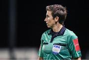 28 October 2022; Assistant referee Michelle O'Neill during the SSE Airtricity League Premier Division match between Dundalk and Bohemians at Casey's Field in Dundalk, Louth. Photo by Seb Daly/Sportsfile