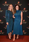28 October 2022; Aoife Curran and Amy Kelly during the PwC All-Stars Awards 2022 at the Convention Centre in Dublin. Photo by David Fitzgerald/Sportsfile