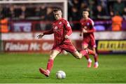 28 October 2022; Jonathan Lunney of Shelbourne in action during the SSE Airtricity League Premier Division match between Shelbourne and Drogheda United at Tolka Park in Dublin. Photo by Tyler Miller/Sportsfile