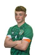 29 October 2022; Kaylem Harnett during a Republic of Ireland U16 squad portrait session at the Tower Hotel in Waterford. Photo by Seb Daly/Sportsfile