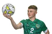 29 October 2022; Kaylem Harnett during a Republic of Ireland U16 squad portrait session at the Tower Hotel in Waterford. Photo by Seb Daly/Sportsfile