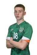 29 October 2022; James Roche during a Republic of Ireland U16 squad portrait session at the Tower Hotel in Waterford. Photo by Seb Daly/Sportsfile