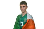 29 October 2022; Matthew Moore during a Republic of Ireland U16 squad portrait session at the Tower Hotel in Waterford. Photo by Seb Daly/Sportsfile
