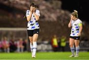 29 October 2022; Jessica Hennessy of Athlone Town reacts during the SSE Airtricity Women's National League match between Bohemians and Athlone Town at Dalymount Park in Dublin. Photo by Tyler Miller/Sportsfile