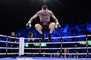 29 October 2022; Gary Cully celebrates after winning his lightweight bout against Jaouad Belmehdi at the OVO Arena Wembley in London, England. Photo by Stephen McCarthy/Sportsfile