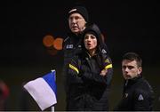 29 October 2022; Underdogs management, from left, John Allen, Claire O'connor and Jamie Wall during the match between TG4 Underdogs and Waterford at the SETU Arena in Waterford. Photo by Seb Daly/Sportsfile