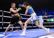29 October 2022; Katie Taylor, left, and Karen Elizabeth Carabajal during their undisputed lightweight championship fight at the OVO Arena Wembley in London, England. Photo by Stephen McCarthy/Sportsfile
