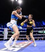 29 October 2022; Katie Taylor, right, and Karen Elizabeth Carabajal during their undisputed lightweight championship fight at the OVO Arena Wembley in London, England. Photo by Stephen McCarthy/Sportsfile