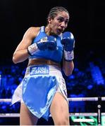 29 October 2022; Karen Elizabeth Carabajal during her undisputed lightweight championship fight against Katie Taylor at the OVO Arena Wembley in London, England. Photo by Stephen McCarthy/Sportsfile