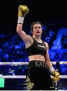 29 October 2022; Katie Taylor during her undisputed lightweight championship fight against Karen Elizabeth Carabajal at the OVO Arena Wembley in London, England. Photo by Stephen McCarthy/Sportsfile