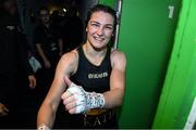 29 October 2022; Katie Taylor returns to her dressing room after her undisputed lightweight championship fight against Karen Elizabeth Carabajal at the OVO Arena Wembley in London, England. Photo by Stephen McCarthy/Sportsfile