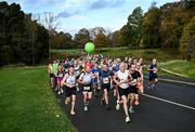 30 October 2022; A general view of the competitors in the 2022 Irish Life Dublin Marathon. 25,000 runners took to the Fitzwilliam Square start line to participate in the 41st running of the Dublin Marathon after a two-year absence. Photo by David Fitzgerald/Sportsfile