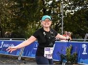 30 October 2022; Freya Milford from Dublin 7 competes in the 2022 Irish Life Dublin Marathon. 25,000 runners took to the Fitzwilliam Square start line to participate in the 41st running of the Dublin Marathon after a two-year absence. Photo by Harry Murphy/Sportsfile