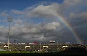 30 October 2022; A rainbow is seen over the TUS Gaelic Grounds before the Limerick County Senior Club Hurling Championship Final match between Kilmallock and Na Piarsaigh at TUS Gaelic Grounds in Limerick. Photo by Ben McShane/Sportsfile