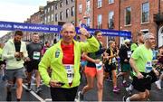 30 October 2022; Reggie Norman, from Tallaght AC, competes in the 2022 Irish Life Dublin Marathon. 25,000 runners took to the Fitzwilliam Square start line, to participate in the 41st running of the Dublin Marathon, after a two-year absence. Photo by Sam Barnes/Sportsfile