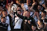 30 October 2022; Kilruane MacDonaghs manager Liam O'Kelly manager celebrates with the cup after the Tipperary County Senior Club Hurling Championship Final Replay match between Kilruane MacDonaghs and Kiladangan at Semple Stadium in Thurles, Tipperary. Photo by Philip Fitzpatrick/Sportsfile