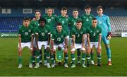 30 October 2022; The Republic of Ireland team before the Victory Shield match between Republic of Ireland and Wales at the RSC in Waterford. Photo by Seb Daly/Sportsfile