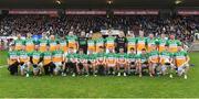 30 October 2022; The Carrickmore squad before the Tyrone County Senior Club Football Championship Final match between Errigal Ciarán and Carrickmore at O'Neills Healy Park in Omagh, Tyrone.  Photo by Oliver McVeigh/Sportsfile