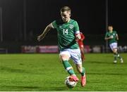 30 October 2022; Darragh Marshall of Ireland during the Victory Shield match between Republic of Ireland and Wales at the RSC in Waterford. Photo by Seb Daly/Sportsfile