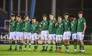 30 October 2022; Republic of Ireland players during the Victory Shield match between Republic of Ireland and Wales at the RSC in Waterford. Photo by Seb Daly/Sportsfile