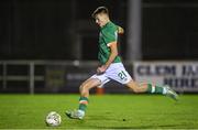 30 October 2022; Egor Vassenin of Ireland scores a penalty during the Victory Shield match between Republic of Ireland and Wales at the RSC in Waterford. Photo by Seb Daly/Sportsfile