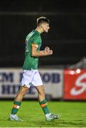 30 October 2022; Egor Vassenin of Ireland celebrates after scoring a penalty during the Victory Shield match between Republic of Ireland and Wales at the RSC in Waterford. Photo by Seb Daly/Sportsfile