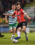 30 October 2022; Cameron Dummigan of Derry City during the SSE Airtricity League Premier Division match between Shamrock Rovers and Derry City at Tallaght Stadium in Dublin. Photo by Ramsey Cardy/Sportsfile