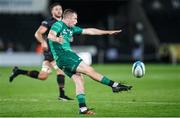 29 October 2022; Jack Carty of Connacht kicks the ball during the United Rugby Championship match between Ospreys and Connacht at Swansea.com Stadium in Swansea, Wales. Photo by Gruffydd Thomas/Sportsfile