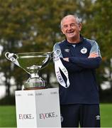 1 November 2022; Shelbourne manager Noel King in attendance during the EVOKE.ie FAI Women's Cup Semi-Finals media event at the FAI Headquarters in Dublin. Photo by David Fitzgerald/Sportsfile