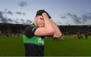 30 October 2022; Luke Connolly of Nemo Rangers reacts after the Cork County Senior Club Football Championship Final match between Nemo Rangers and St Finbarr's at Páirc Ui Chaoimh in Cork.  Photo by Eóin Noonan/Sportsfile
