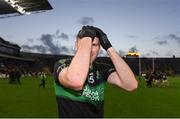 30 October 2022; Luke Connolly of Nemo Rangers reacts after the Cork County Senior Club Football Championship Final match between Nemo Rangers and St Finbarr's at Páirc Ui Chaoimh in Cork.  Photo by Eóin Noonan/Sportsfile