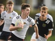 2 November 2022; Colm Nolan of Midlands in action against Metro during the Shane Horgan Cup round two match between Metro and Midlands at Longford RFC in Longford. Photo by Matt Browne/Sportsfile