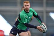 1 November 2022; Ciaran Frawley during Ireland rugby squad training at IRFU High Performance Centre at the Sport Ireland Campus in Dublin. Photo by Brendan Moran/Sportsfile