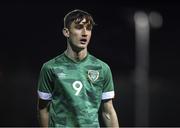 1 November 2022; Mason Melia of Republic of Ireland during the Victory Shield match between Republic of Ireland and Northern Ireland at Tramore AFC in Tramore, Waterford. Photo by Matt Browne/Sportsfile